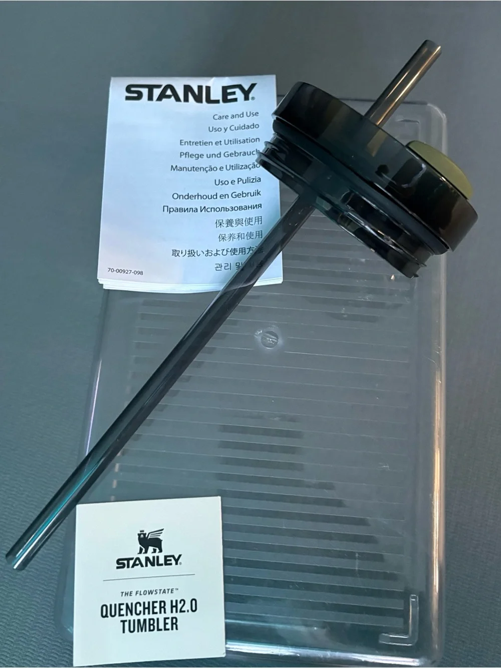 Stanley Olive Green Insulated Quencher Mug with Black Lid
